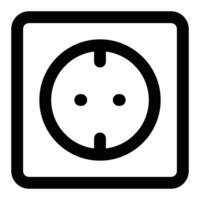 Simple Socket icon. The icon can be used for websites, print templates, presentation templates, illustrations, etc vector