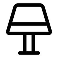 Simple Desk Lamp icon. The icon can be used for websites, print templates, presentation templates, illustrations, etc vector