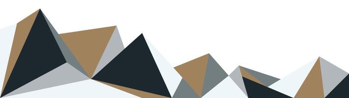 Abstract horizontal long background in polygonal style. vector