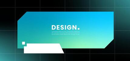 Futuristic element illustration. Colorful lower third overlay. vector