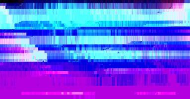 Trendy glitch pattern on dark background. Abstract geometric elements vector