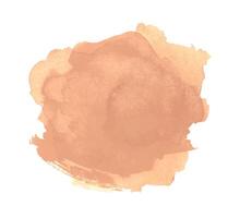 Abstract Watercolor Shapes in Trendy Peach Fuzz Color of 2024 vector