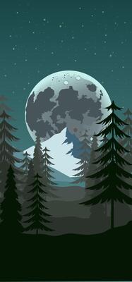 Landscape of mountains full screen background