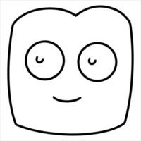 Hand drawn lunch box, doodle illustration, lunch container vector