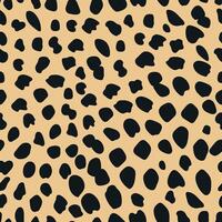 Cheetah Skin Print Seamless Pattern vector