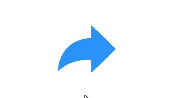 Share button animated icon, transparent background embed, alpha channel included. video