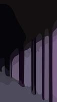 Aesthetic abstract composition with much unique combination of shapes and purple colors vector