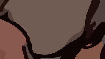 Aesthetic abstract composition with much unique combination of shapes and brown colors vector