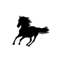 Horse Silhouette, flat style, can use for Logo Gram, Art Illustration, Emblem, Pictogram, Apps, Website or Graphic Design Element vector