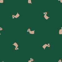 Seamless pattern with goats. Endless textures for your design. vector
