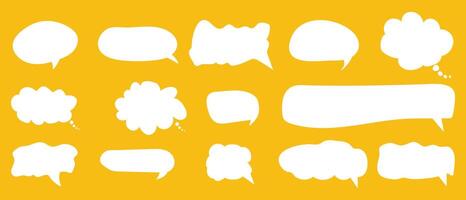 Bubble chat balloon message idea tag box icon style design. vector
