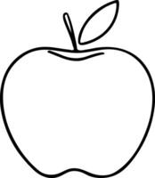 Apple Outline Style design on a white background vector