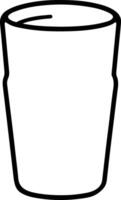 Jar Outline on a white background vector