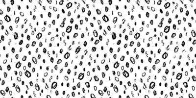 Seamless pattern with abstract hand draw dots, uneven spots. vector