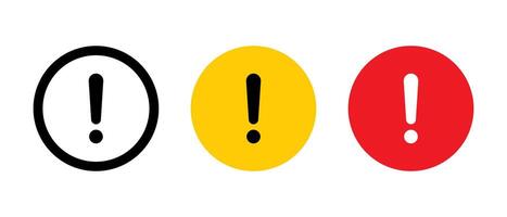 Warning sign icon. Danger, caution symbol vector