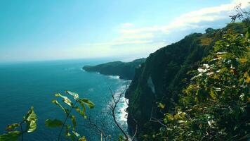 Scenic Coastal View with Cliffs and Ocean video