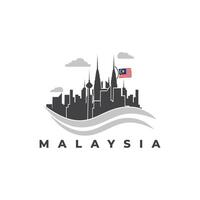 malaysia happy independence day vector