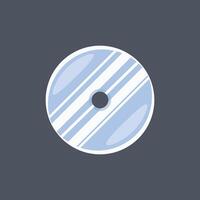 disc media tool in flat design. vector