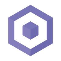 3D Cube, 3D Logo Design vector