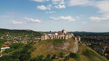 Aerial view of castle Sumeg in Hungary in July 2024 video