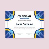 modern certificate colorful abstract waves vector