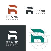 Minimal type R letter logo. R icon, R font logo, R symbol. vector