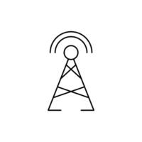 antenna concept line icon. Simple element illustration. antenna concept outline symbol design. vector