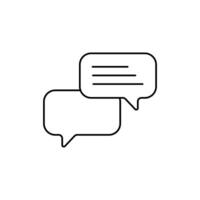 communicate concept line icon. Simple element illustration. communicate concept outline symbol design. vector