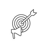 campaign concept line icon. Simple element illustration. campaign concept outline symbol design. vector