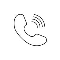phone concept line icon. Simple element illustration. phone concept outline symbol design. vector