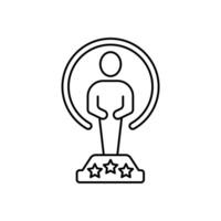 prize concept line icon. Simple element illustration.prize concept outline symbol design. vector