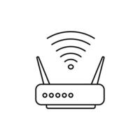 wifi router concept line icon. Simple element illustration. wifi routers concept outline symbol design. vector