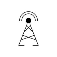antenna concept line icon. Simple element illustration. antenna concept outline symbol design. vector