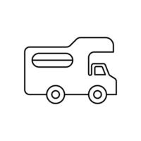 rv concept line icon. Simple element illustration.rv concept outline symbol design. vector