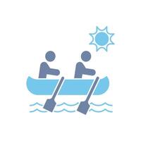 canoe concept line icon. Simple element illustration. canoe concept outline symbol design. vector