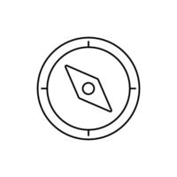 compass concept line icon. Simple element illustration.compass concept outline symbol design. vector