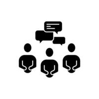 conversation concept line icon. Simple element illustration. conversation concept outline symbol design. vector