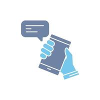 phone call concept line icon. Simple element illustration. phone call concept outline symbol design. vector