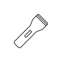 flashlight concept line icon. Simple element illustration. flashlight concept outline symbol design. vector