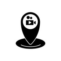location concept line icon. Simple element illustration.location concept outline symbol design. vector
