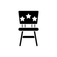 director chair concept line icon. Simple element illustration.director chair concept outline symbol design. vector