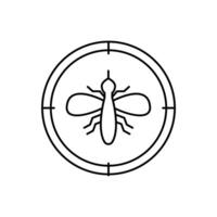 mosquito concept line icon. Simple element illustration.mosquito concept outline symbol design. vector