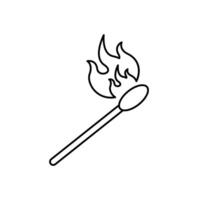 match concept line icon. Simple element illustration.match concept outline symbol design. vector