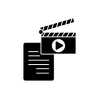 screenplay concept line icon. Simple element illustration.screenplay concept outline symbol design. vector
