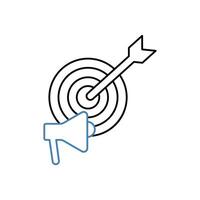 campaign concept line icon. Simple element illustration. campaign concept outline symbol design. vector