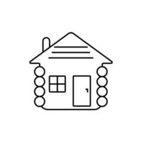 cabin concept line icon. Simple element illustration. cabin concept outline symbol design. vector