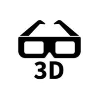 3d glasses concept line icon. Simple element illustration.3d glasses concept outline symbol design. vector