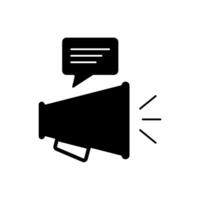 hand speaker concept line icon. Simple element illustration.hand speaker concept outline symbol design. vector