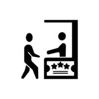 box office concept line icon. Simple element illustration.box office concept outline symbol design. vector