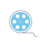 film roll concept line icon. Simple element illustration.film roll concept outline symbol design. vector
